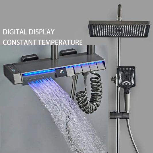 Digital Display Constant Temperature Thermostatic Shower